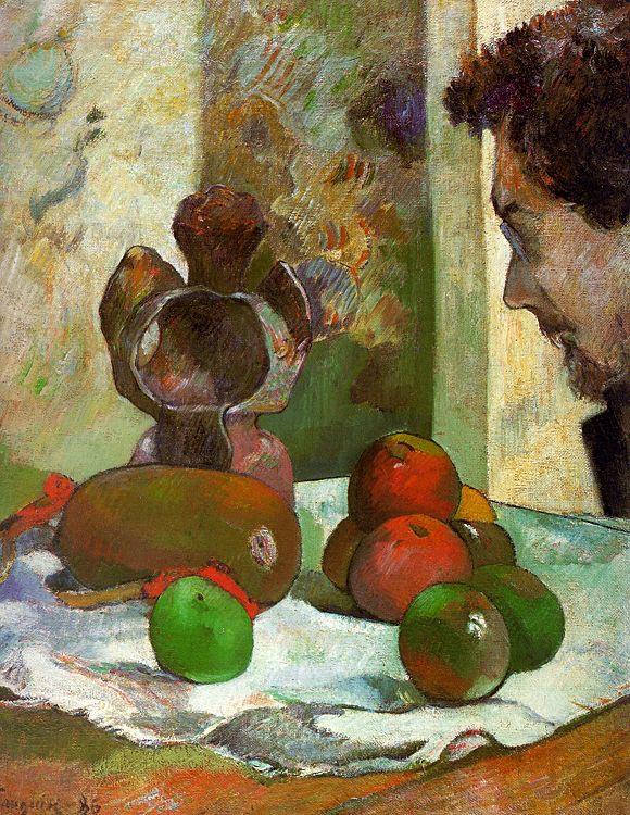 Paul Gauguin Still Life with Profile of Laval Sweden oil painting art